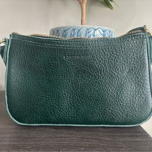 Portland Leather Forest Green Lucy Shoulder Bag